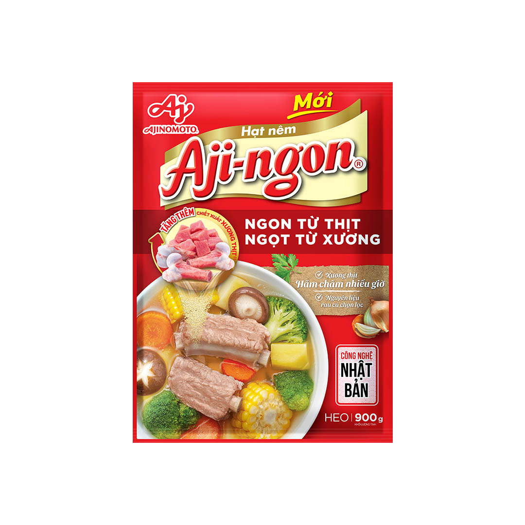Gói Hạt Nêm Aji-ngon® Heo 900g/Gói