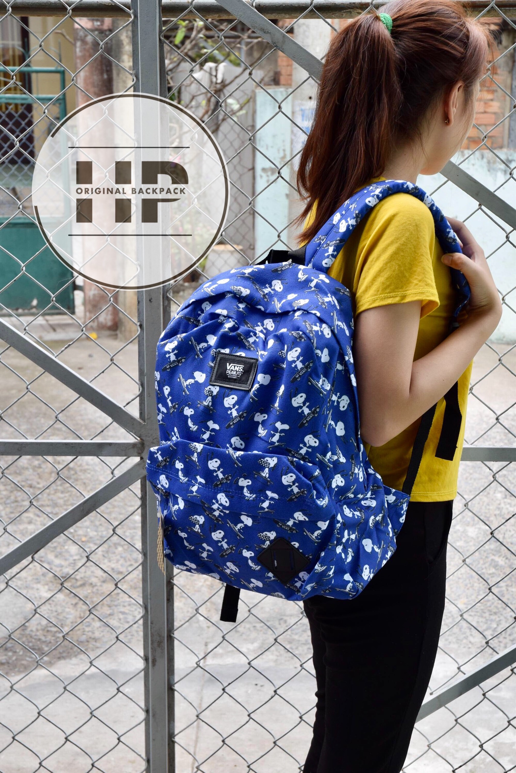 Balo đi học Vans Peanuts Old Skool Backpack (2) – Blue - SB1102A