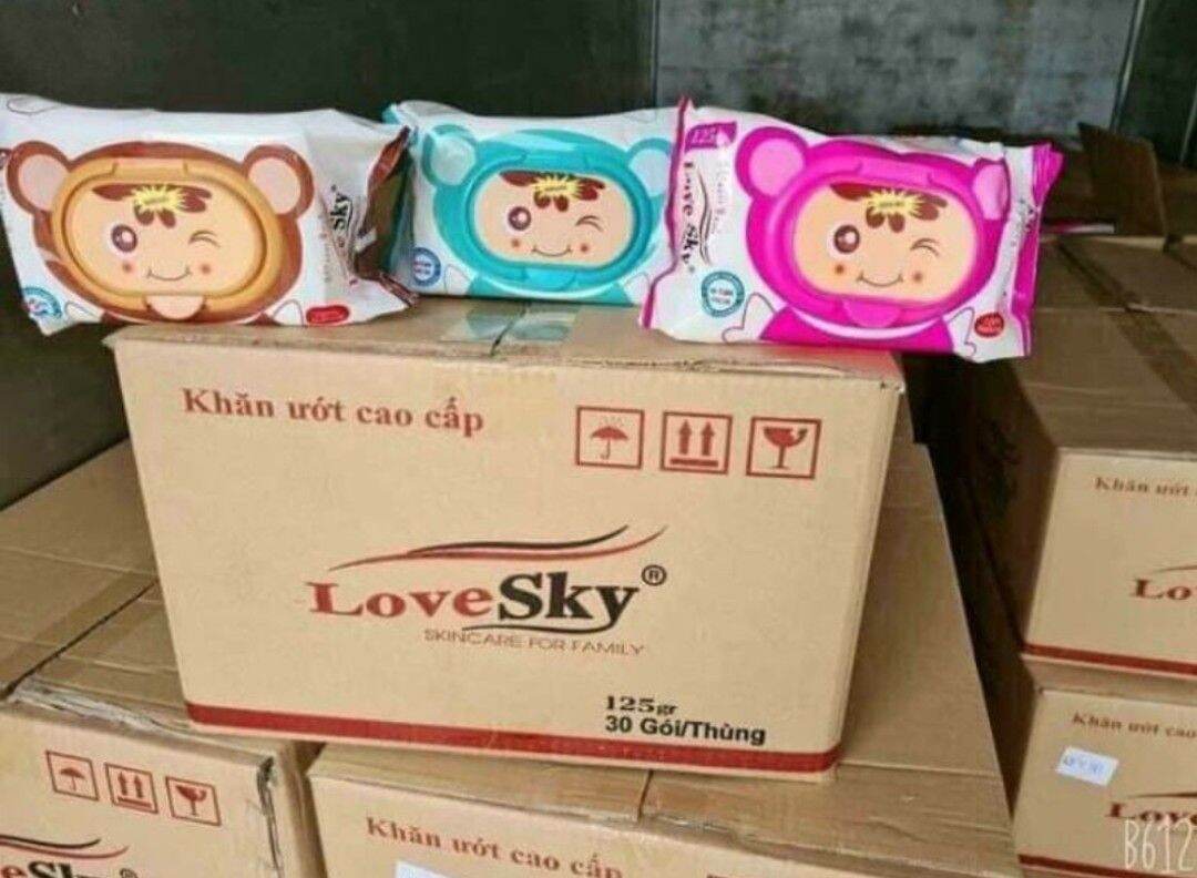 KHĂN ƯỚT LOVE SKY 80 TỜ GIÁ SĨ.