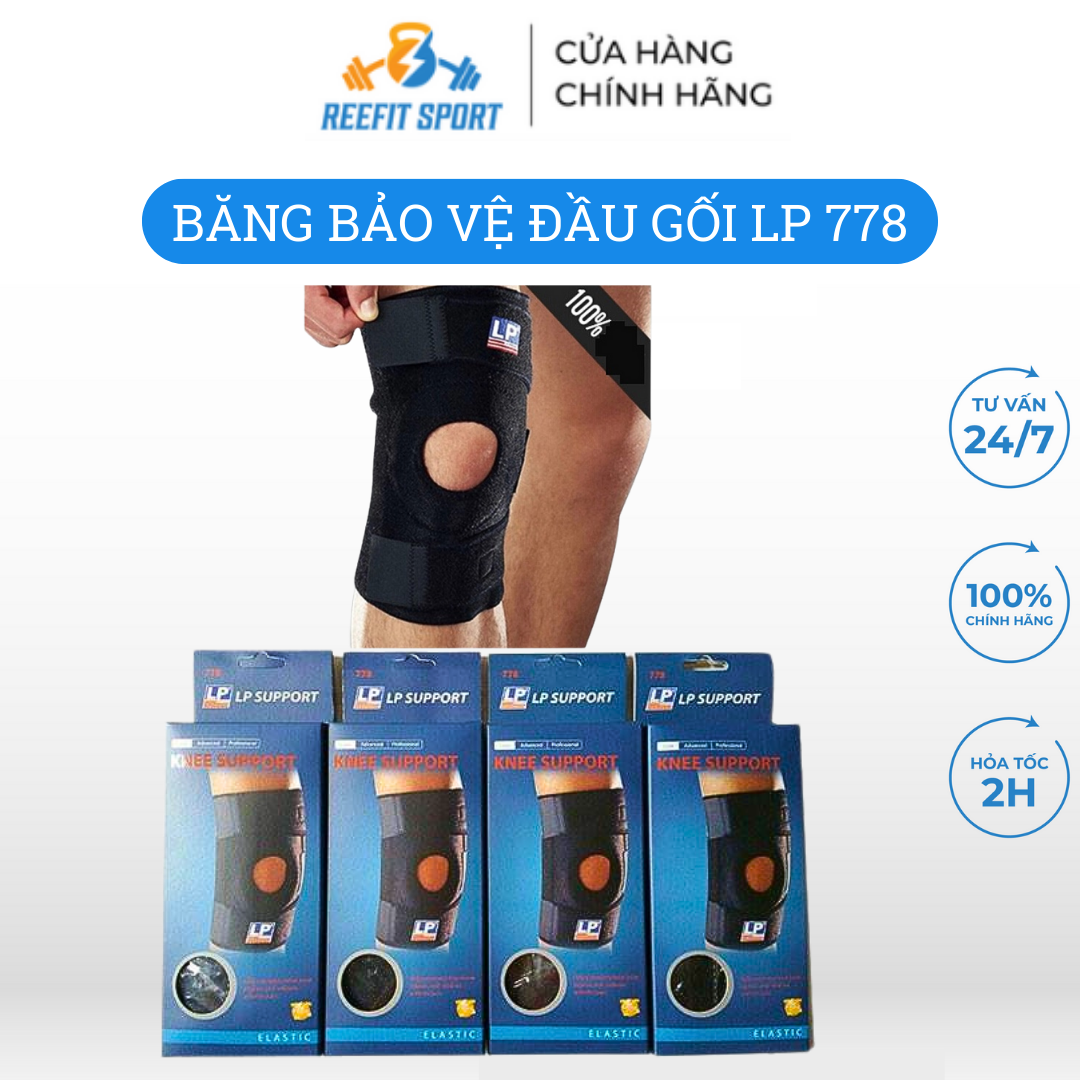 Băng bảo vệ đầu gối dán LP 778