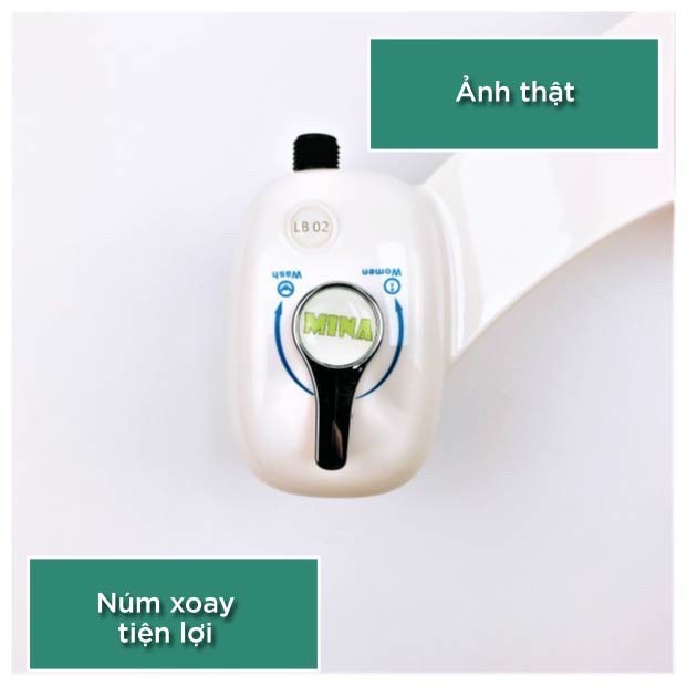 Vòi xịt gắn bồn cầu MINA. Bidet Công nghệ Nhật giúp vệ sinh sạch sẽ không dùng giấy. Sản phẩm chất lượng cao bảo hành đổi mới trong 36 tháng. Hỗ trợ bảo hành trọn đời. Vòi xịt rửa thông minh, Voi xit