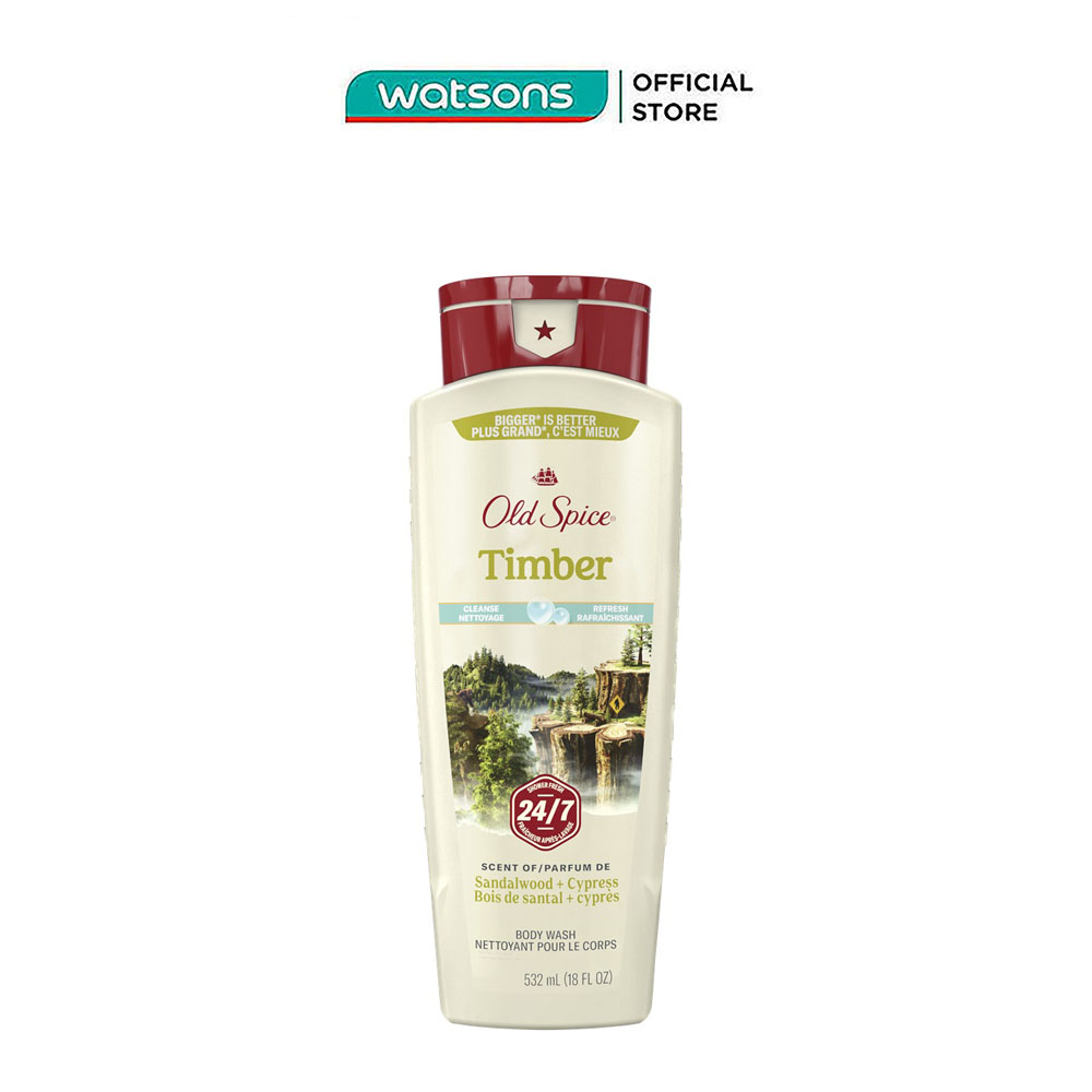Sữa Tắm Old Spice Timber Sandal Wood 532ml
