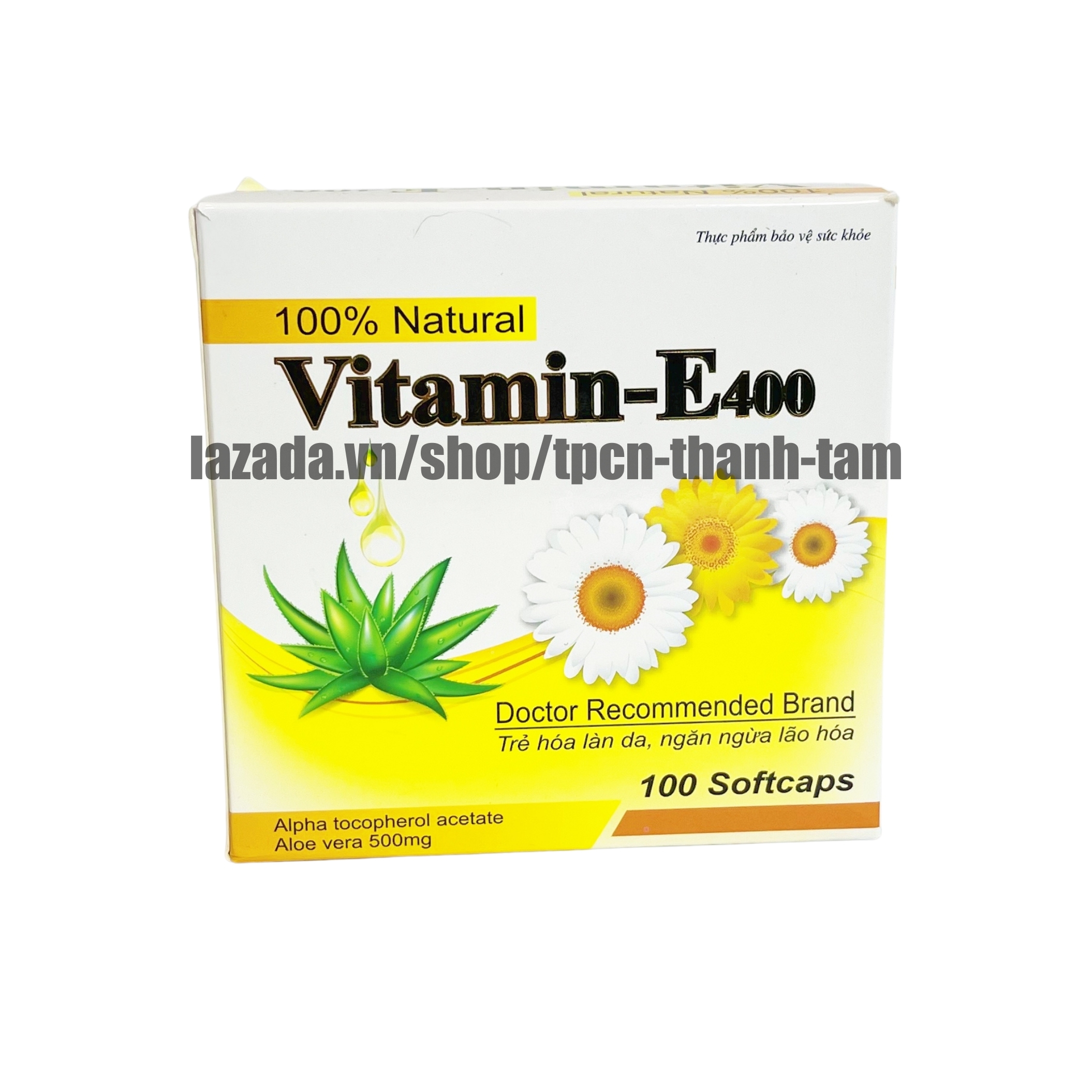 Viên uống VITAMINE 400 bổ sung vitamin E giúp làm đẹp da, trắng da