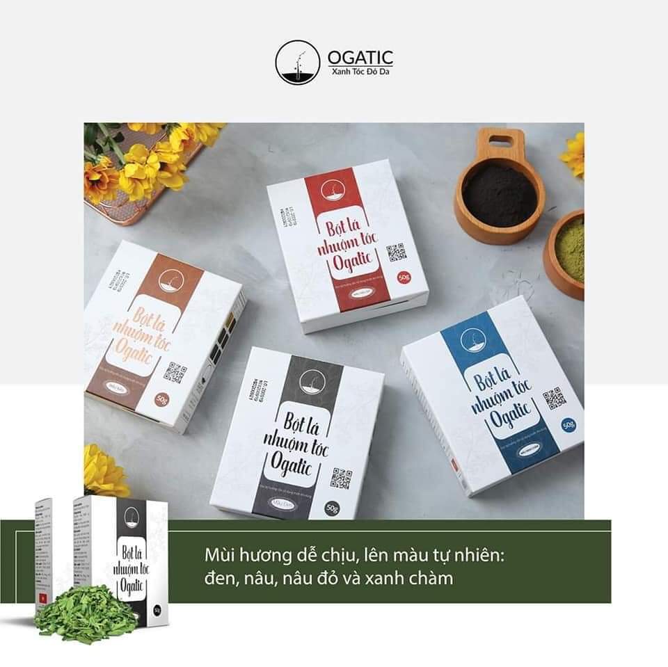 bột lá nhuộm tóc ogatic