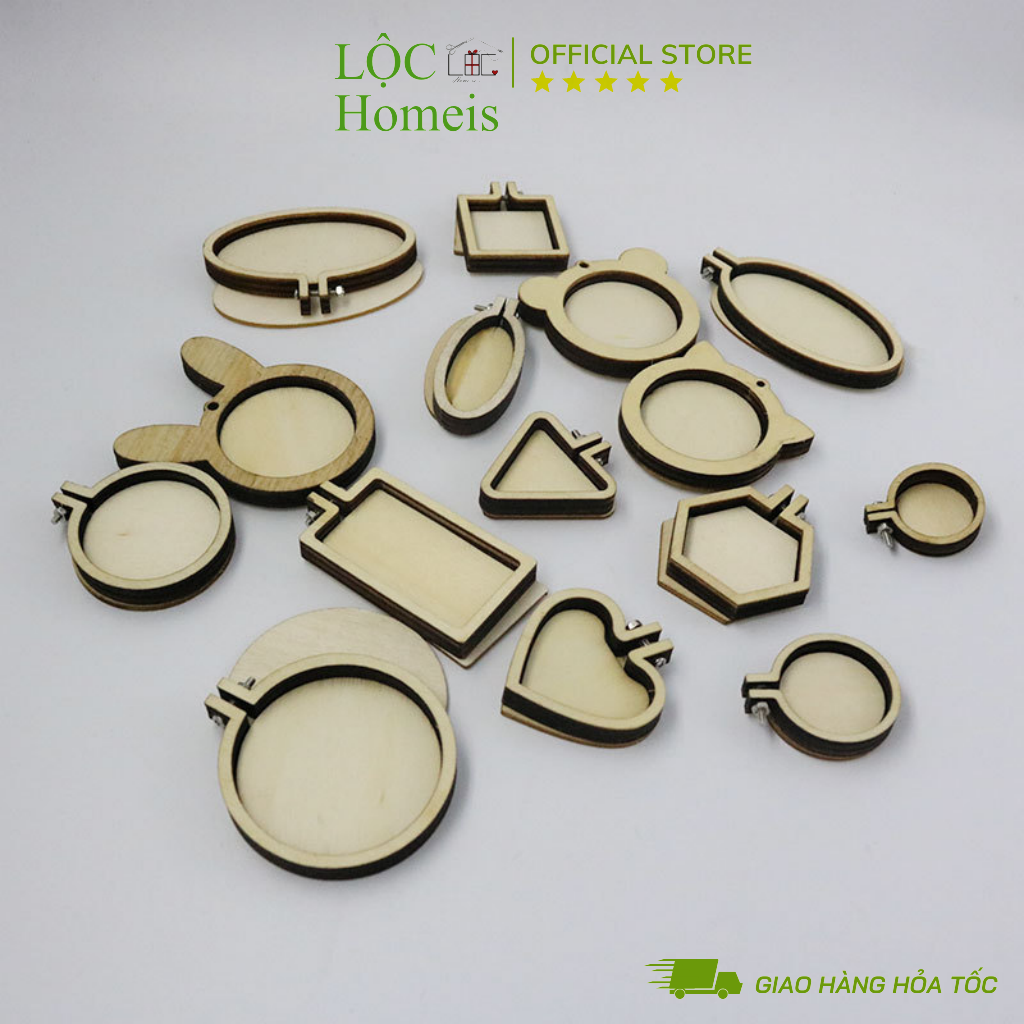 Khung gỗ mini làm móc khóa Handmade - LỘC Homeis