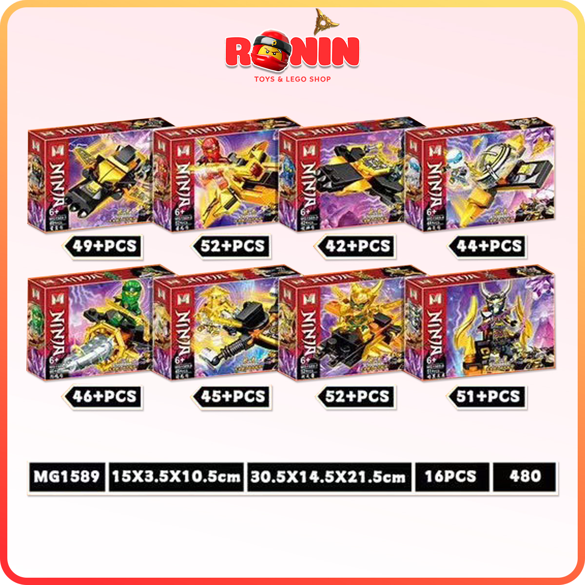 [💖Ninjago💖] Bồ Đồ Chơi Lắp Ráp Ninjago : Samurai X MECH Của Cole 8in1