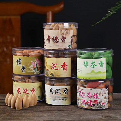 Trầm hương nụ khói chảy ngược hộp 40 viên đủ màu