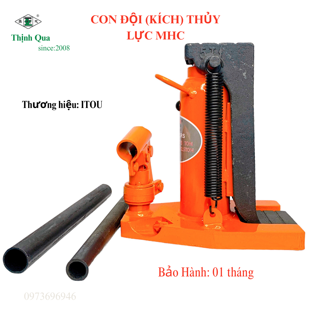 CON ĐỘI (KÍCH) THỦY LỰC MHC - 10 TẤN  ( TẢI TRỌNG MÓC 5 TẤN )