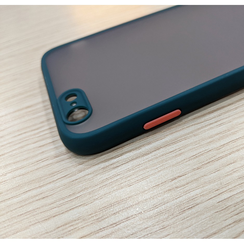 Ốp lưng nhám viền cao su bảo vệ camera iPhone 6 Plus