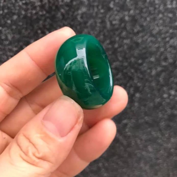 [HCM]NHẪN MÃ NÃO XANH BẢN LỚN