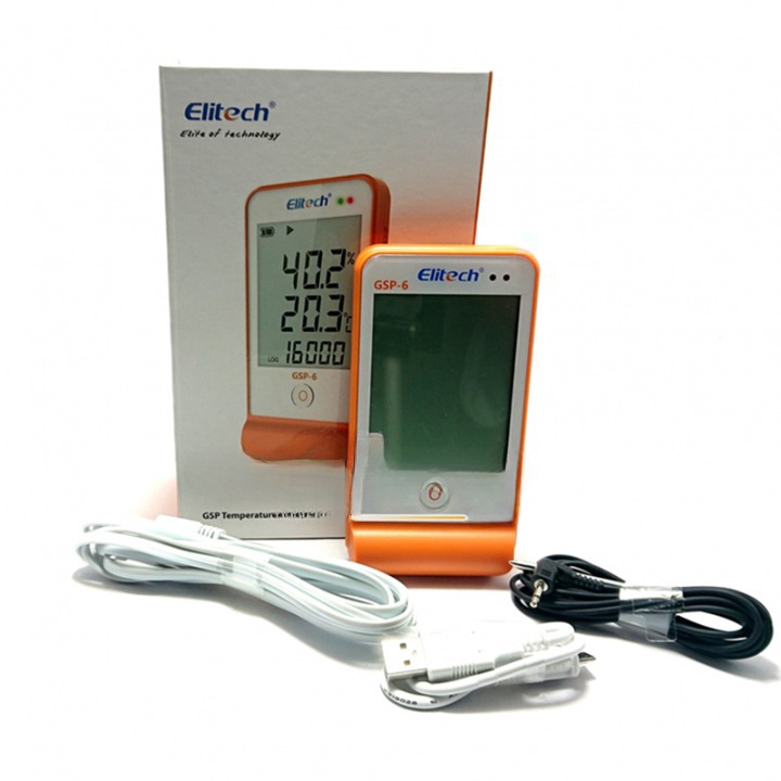 NHIỆT ẨM KẾ TỰ GHI Elitech GSP6 (CHƯA GỒM GIẤY HIỆU CHUẨN)