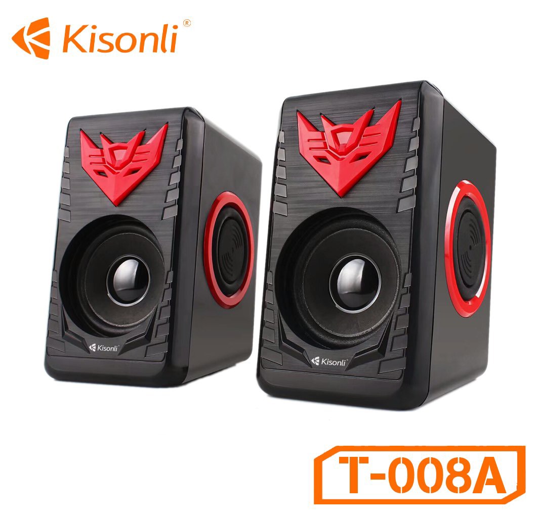Loa 2.0 kisonli t-008a gọn nhẹ siêu xịn