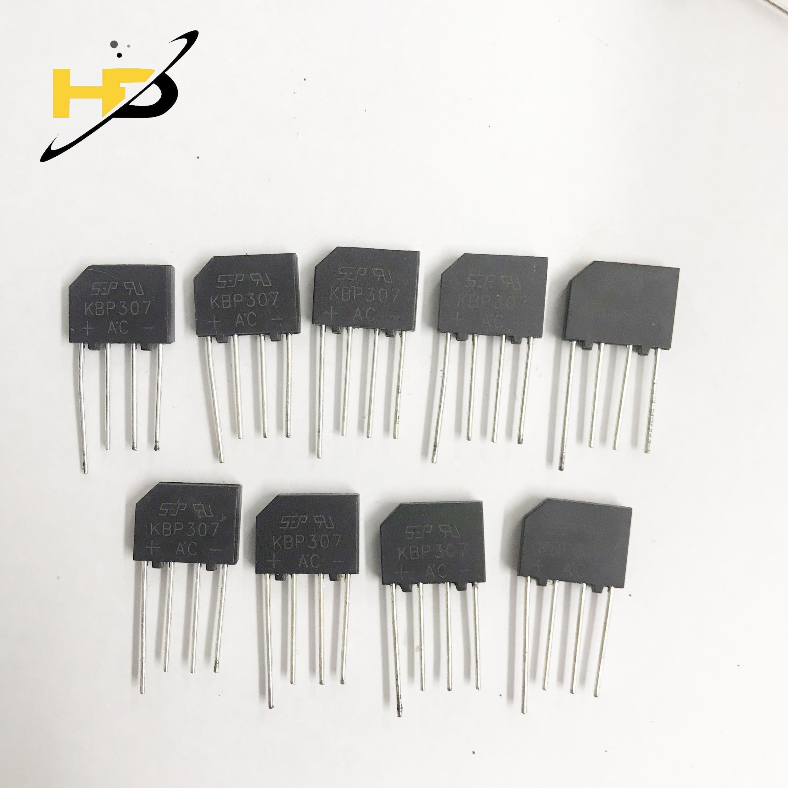 Linh kiện điện tử, bộ 5 con cầu diode kbp307 3a 700v