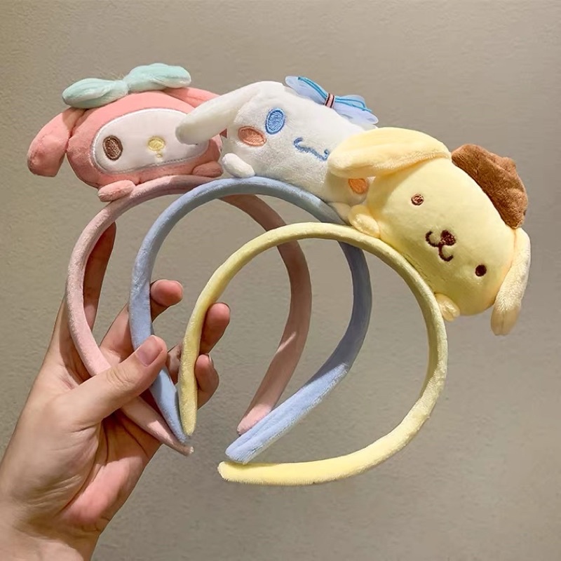 Cài tóc bờm tóc thú bông Sanrio Kuromi dễ thương