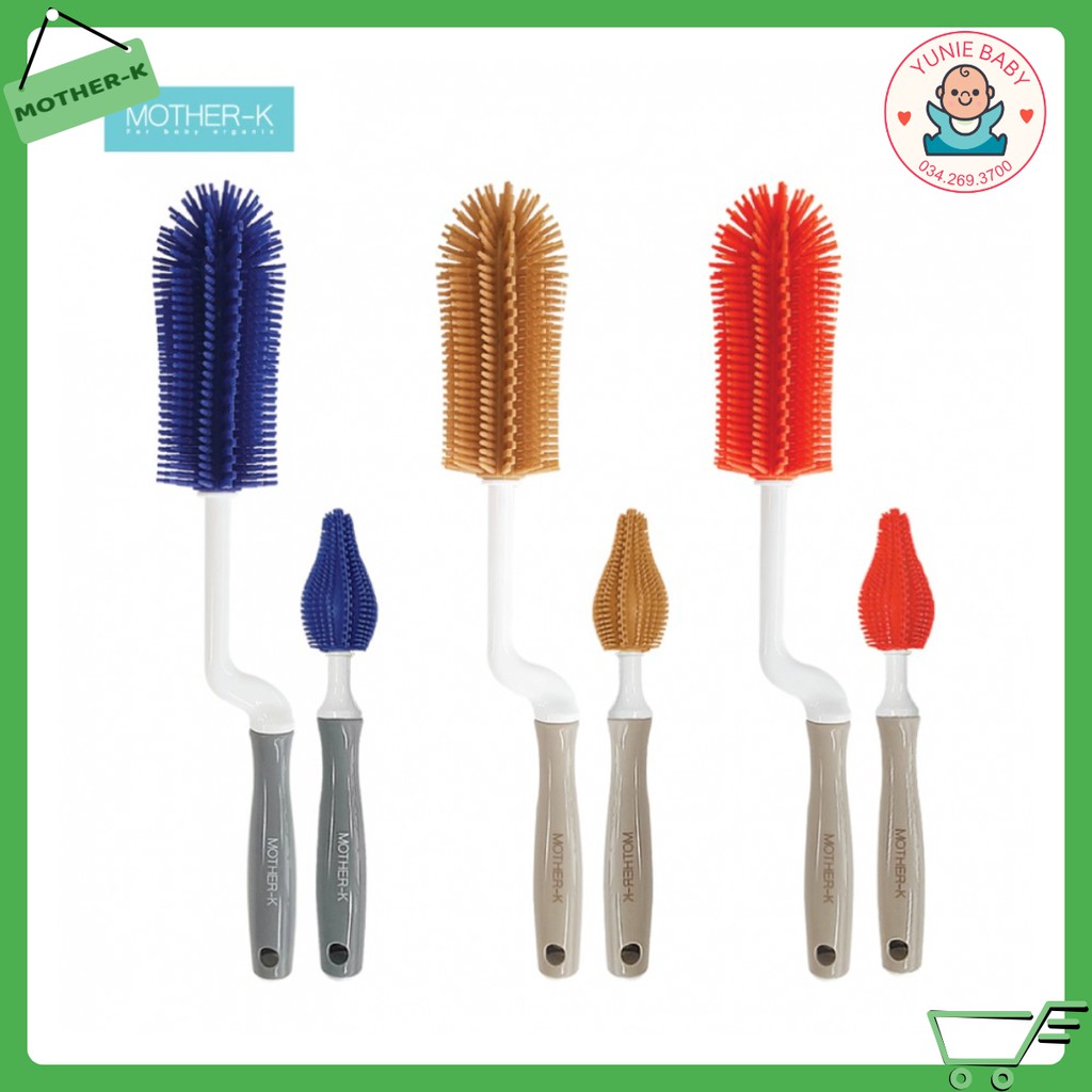 BỘ CHỔI CỌ SILICONE MOTHER-K HÀN QUỐC