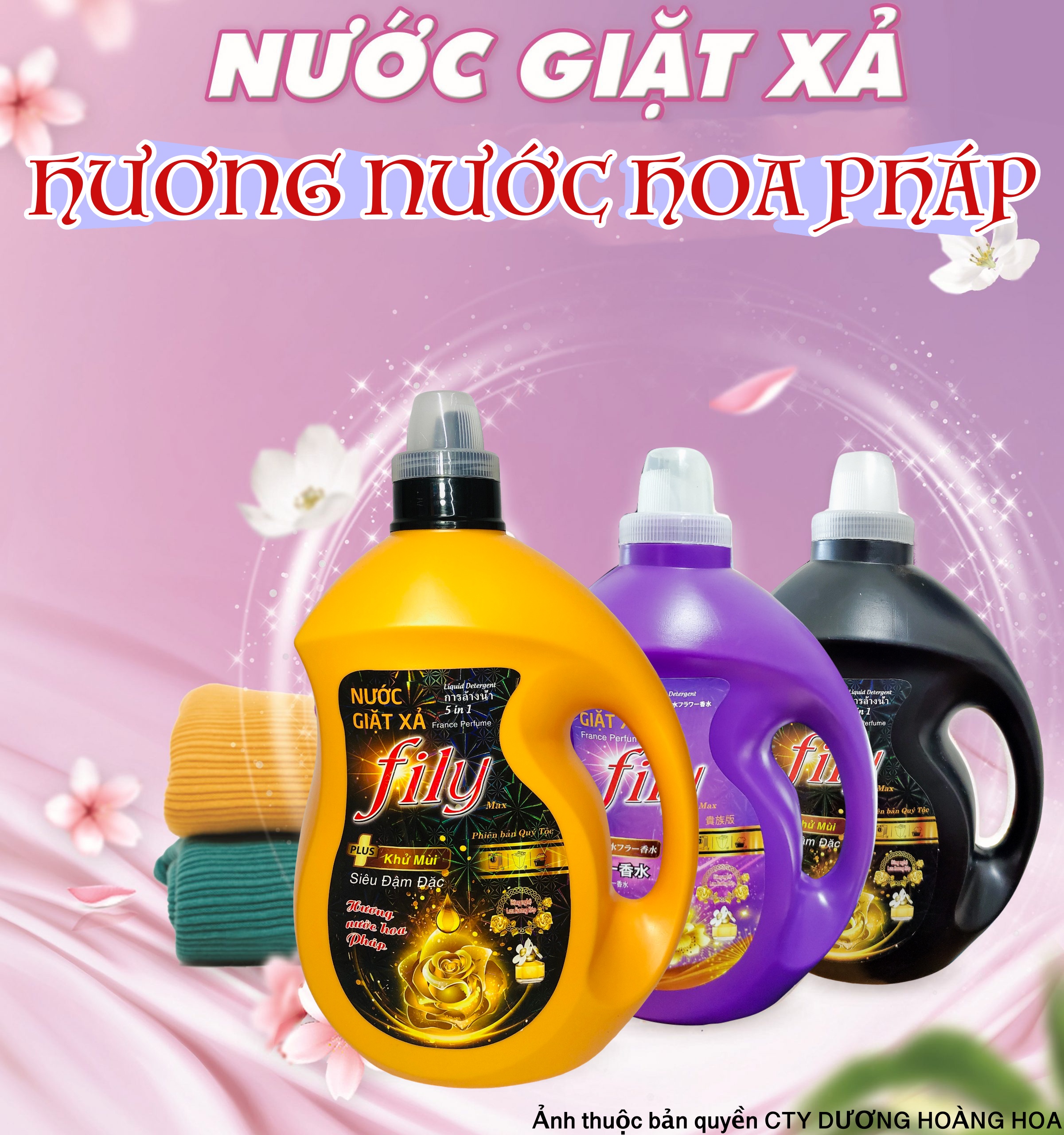 Nước Giặt Xả Cao Cấp Fily 3500ml