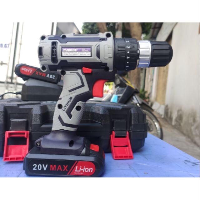 Khoan Pin 3 chế độ Makute CD029- 20V ( có khoan tường)