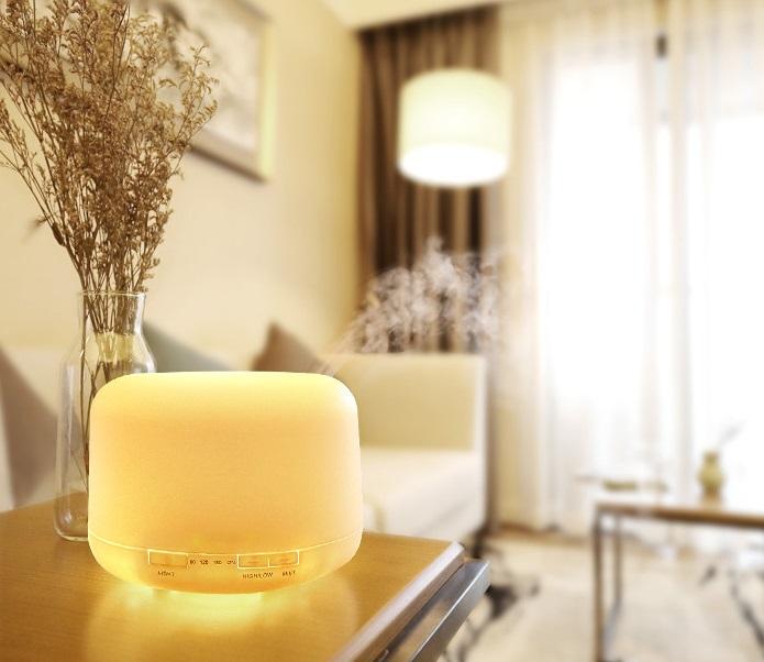 Bảng giá Máy tạo độ ẩm, xông tinh dầu tích hợp LED làm đèn ngủ 500ml (Nhiều màu)