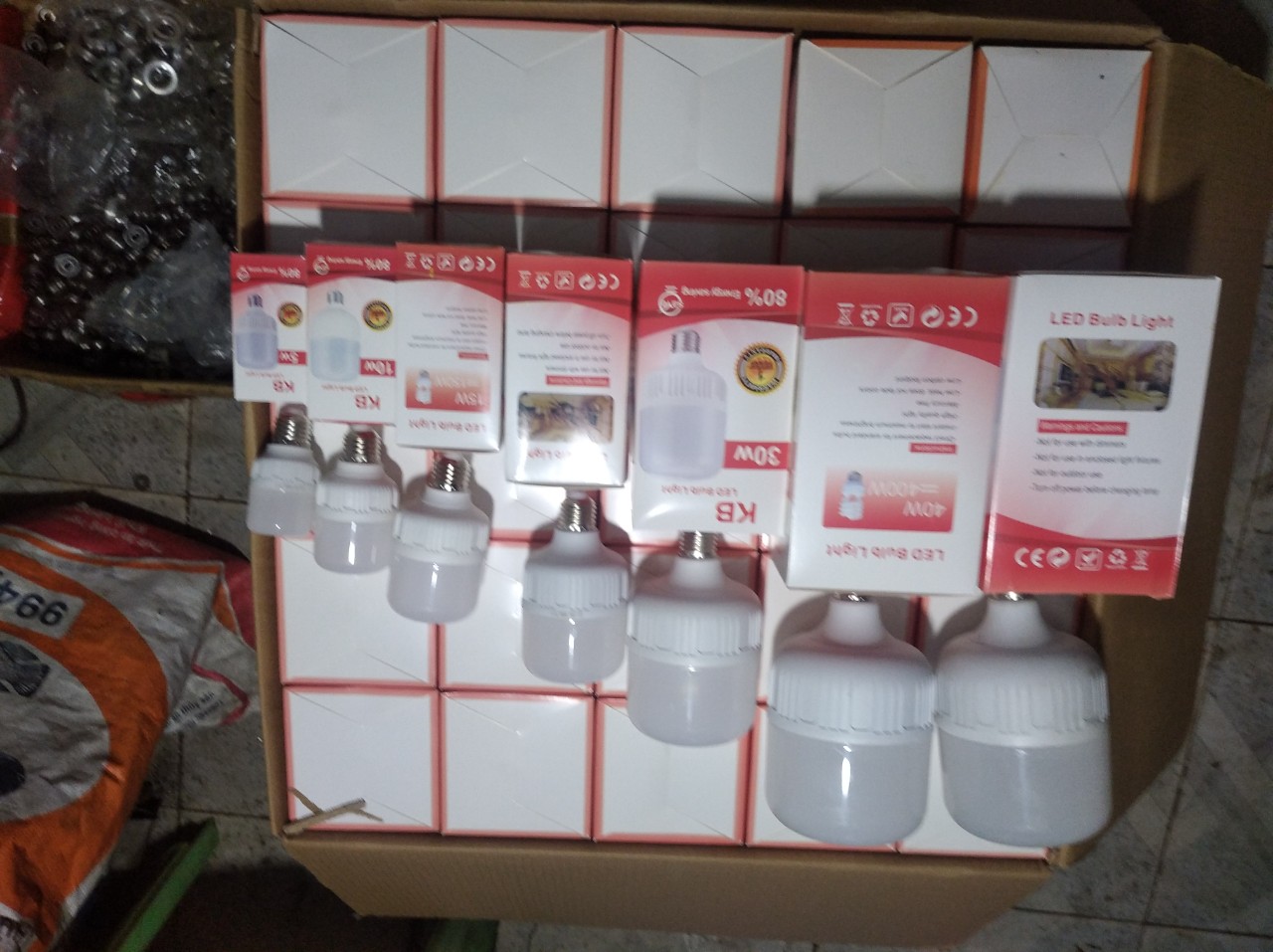 bóng đèn led trụ 15w đui e27