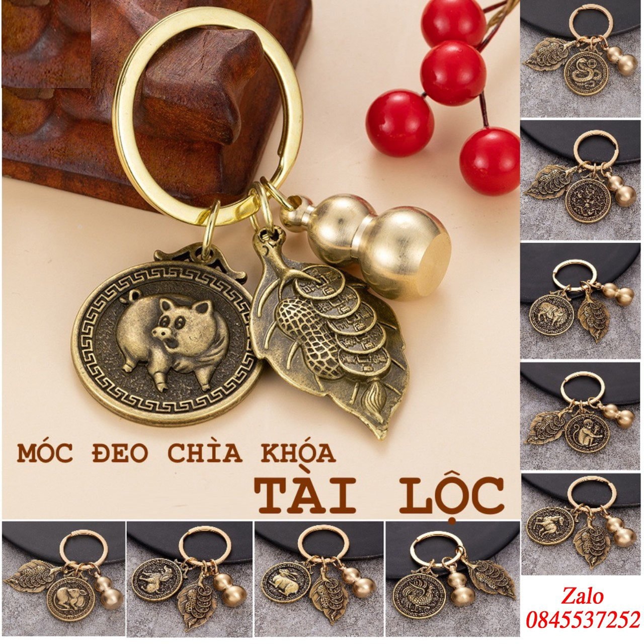 Móc khóa 12 con giáp