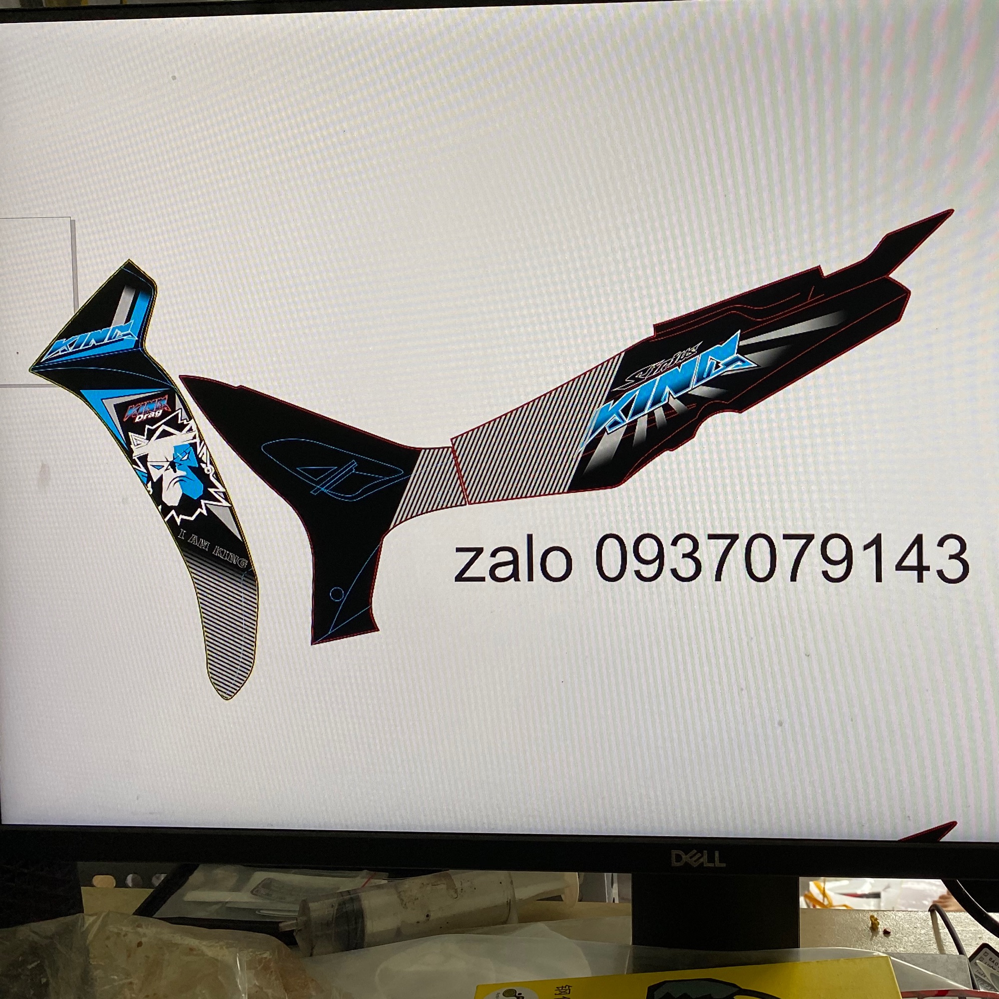 Tem rời Sirius King drag xanh đen