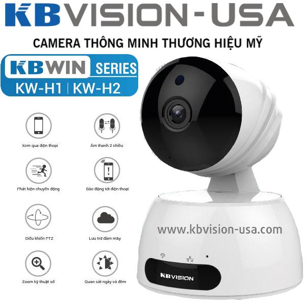 Camera wifi không dây thương hiệu Mỹ KBVISION H2 (HD 1080P)