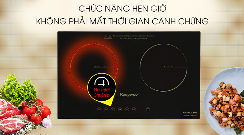 Bếp đôi từ hồng ngoại Kangaroo KG499N