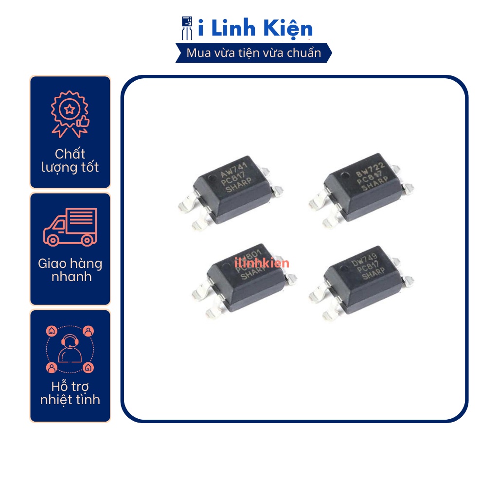 Ic quang pc817 sharp chính hãng.