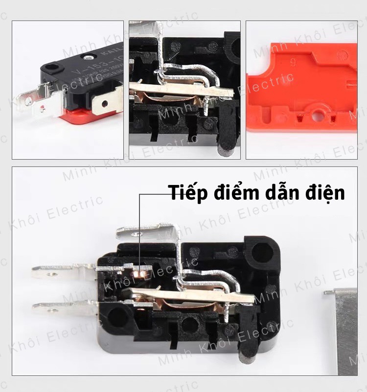 công tắc hành trình T125 có bánh xe