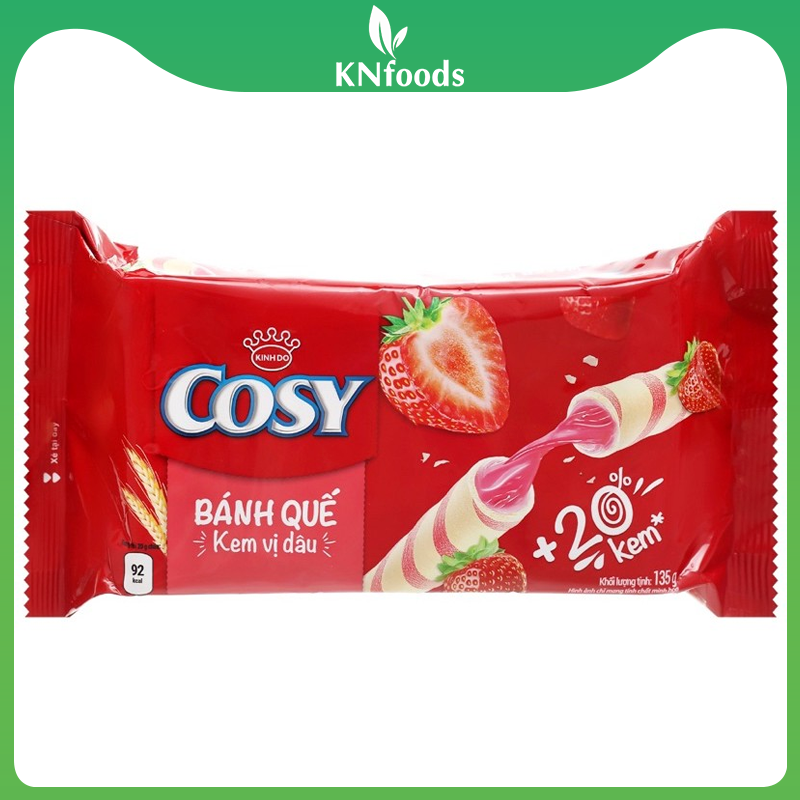 Bánh quế đủ vị (dâu, cam, dứa, socola) Cosy Kinh Đô gói 135g