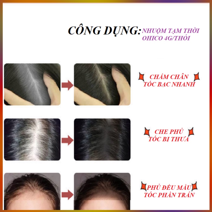 Son Nhuộm Tóc Che Phủ Tóc Bạc Tạm Thời