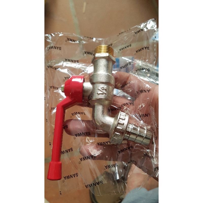 Vòi nước Sanwa phi 21,phi 27 mạ kẽm chống han rỉ
