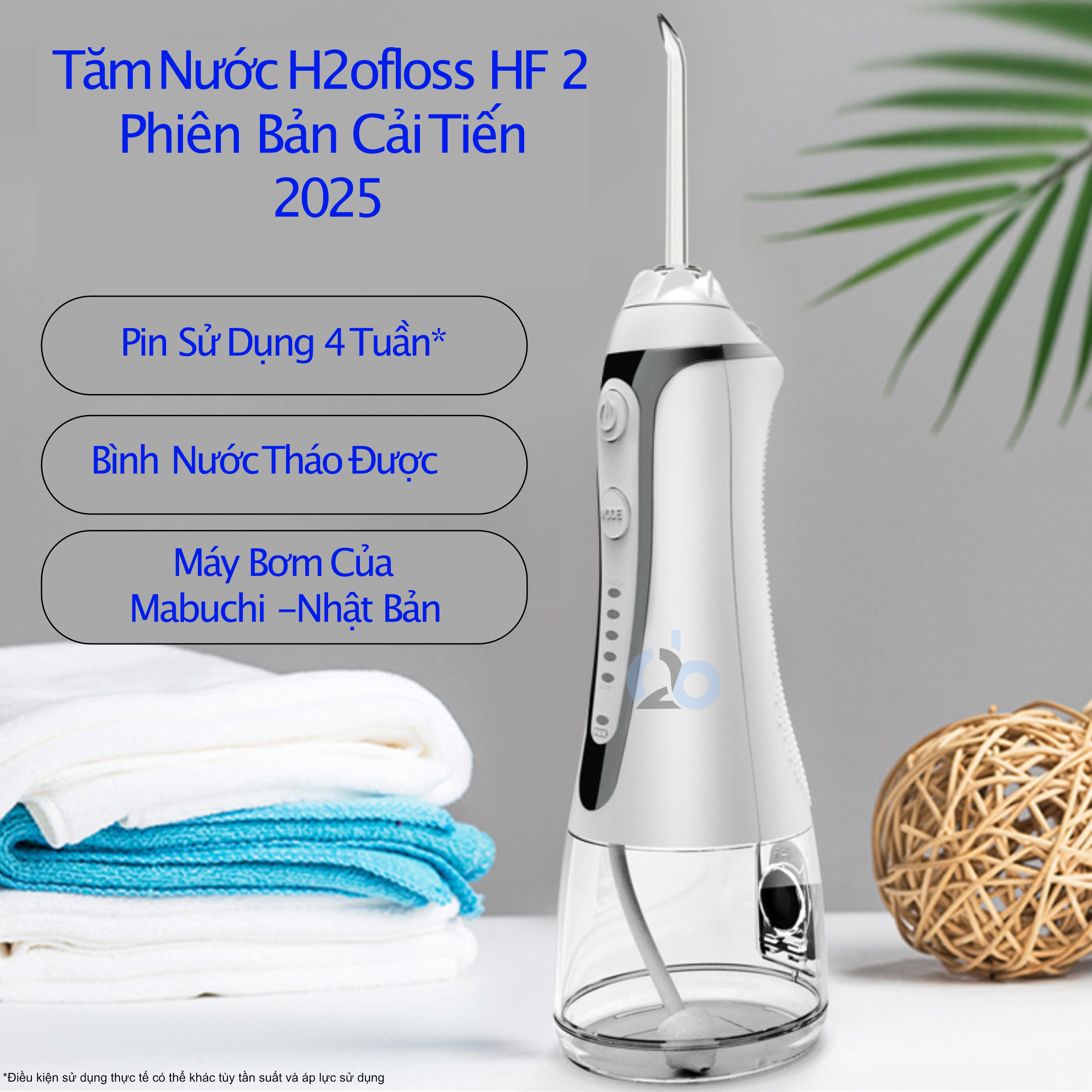 Dây sạc máy tăm nước H2ofloss