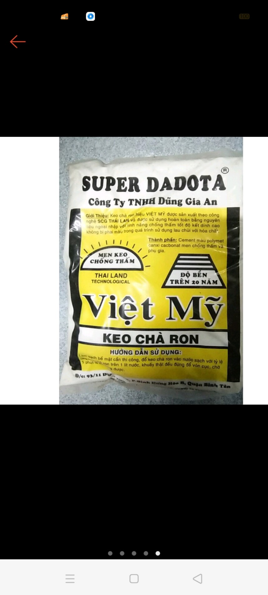 Bột ron gạch Thái cao cấp