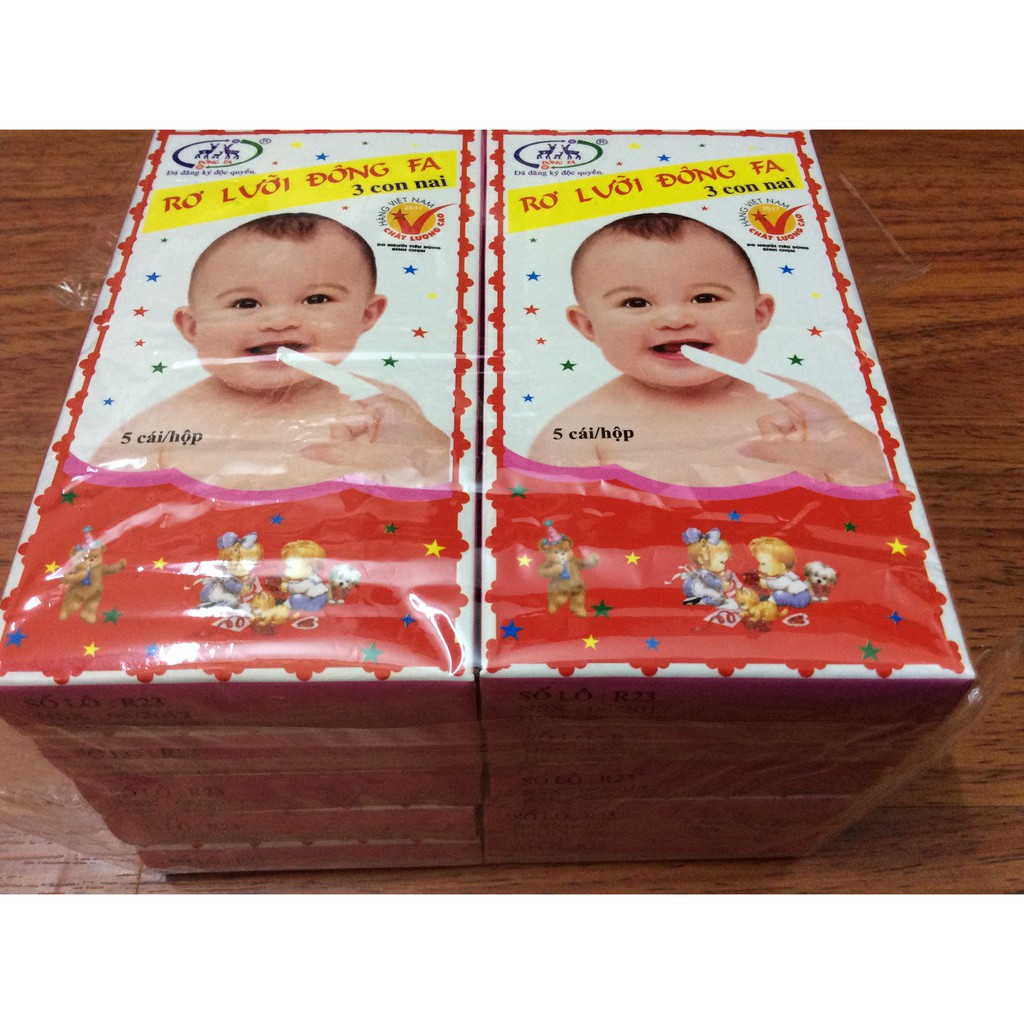 Rơ lưỡi, gạc tưa lưỡi Đông Pha (Gói 10 hộp 50 chiếc)