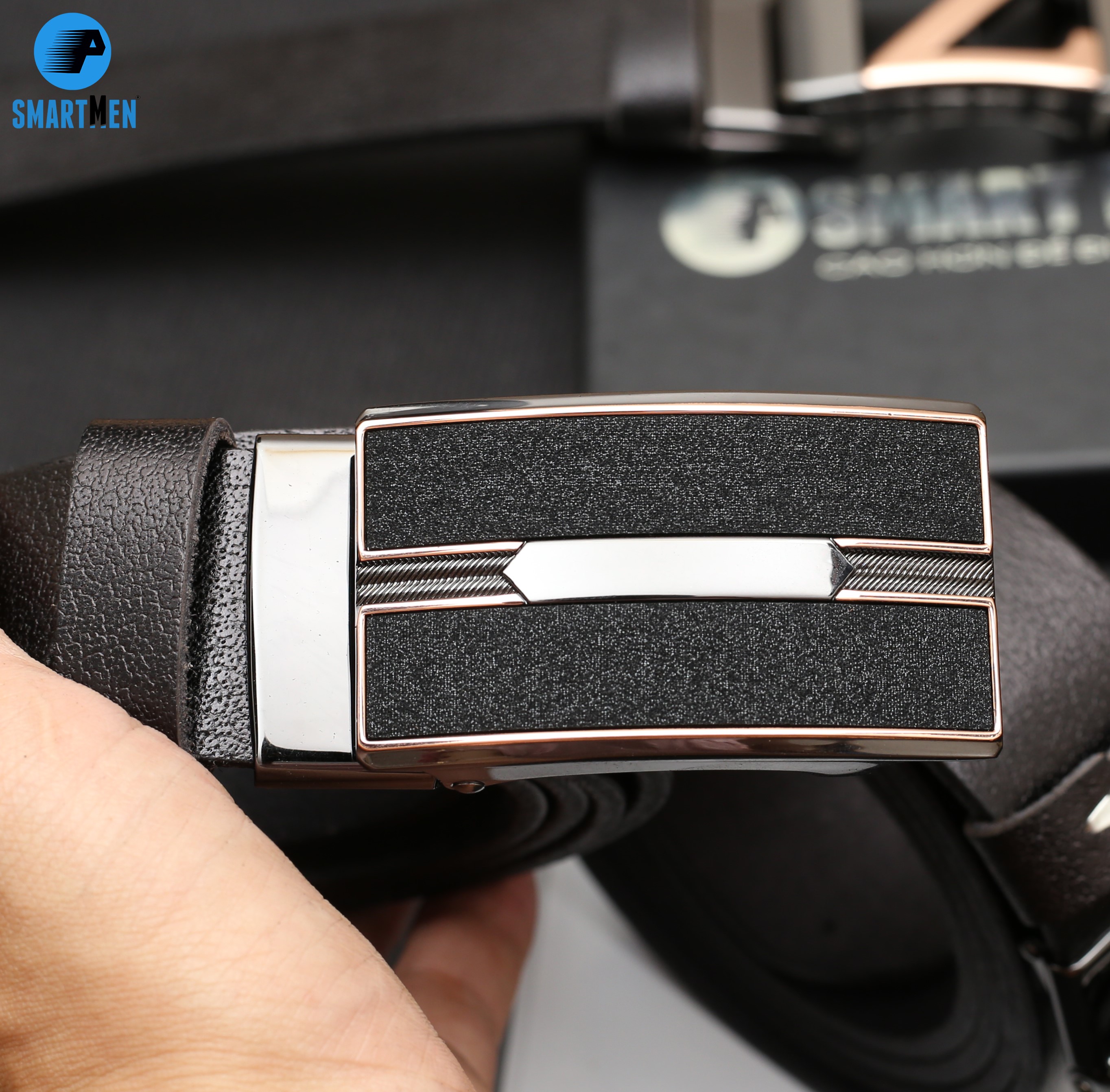 Thắt lưng da bò cao cấp SMARTMEN DLM-06