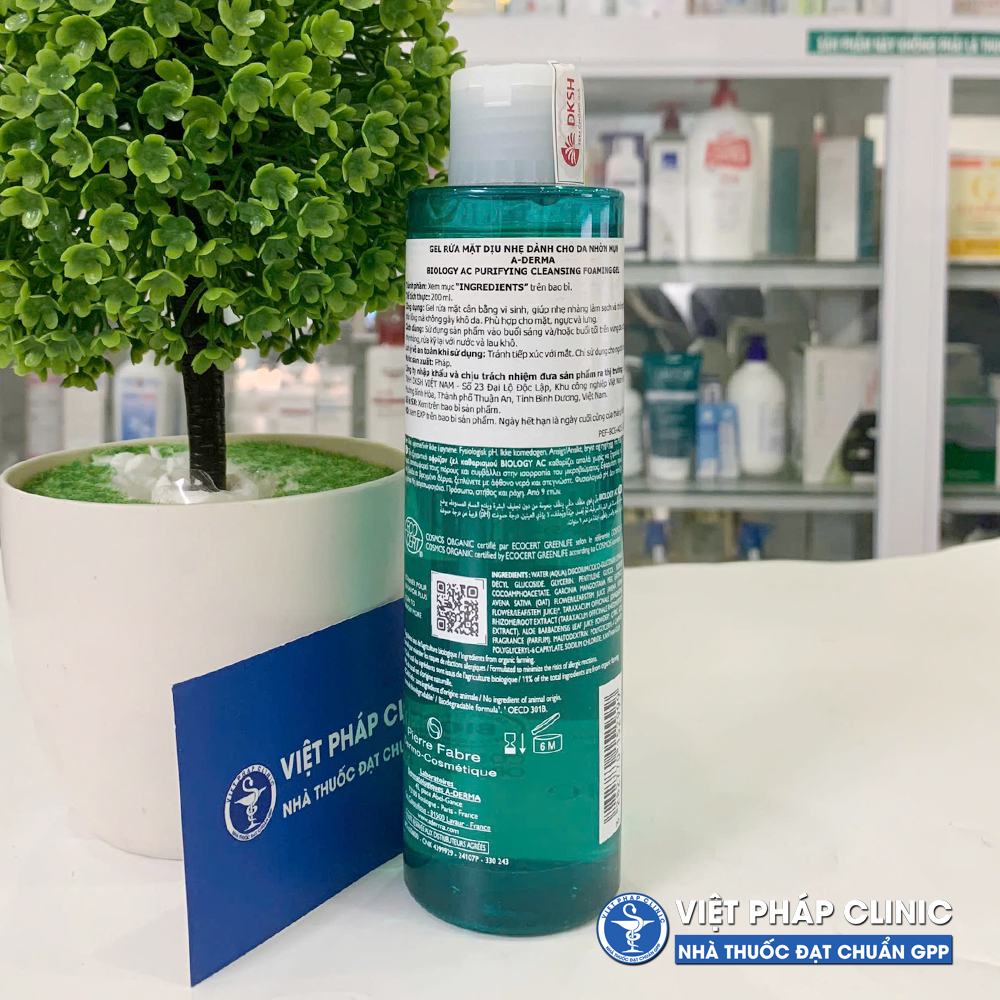 Sữa rửa mặt Aderma BIOLOGY AC [A-derma]