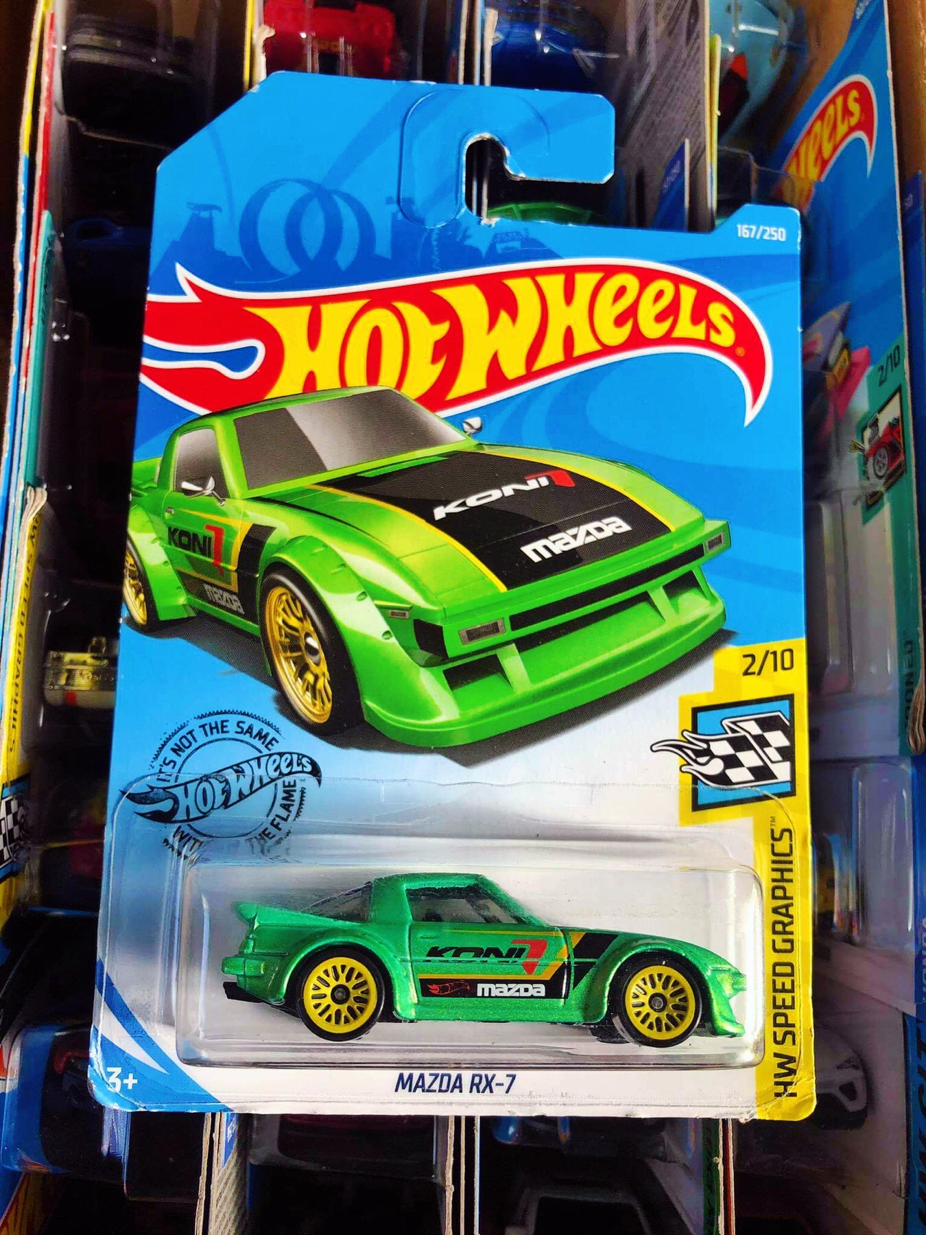 Xe Mô Hình Hot Wheels tỉ lệ 1:64 "Mazda RX-7" (Green)