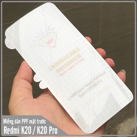 Bộ 2 dán mặt trước PPF cho Xiaomi Redmi K20, K20 Pro (Xiaomi Mi9T, Mi9T Pro) chống xước