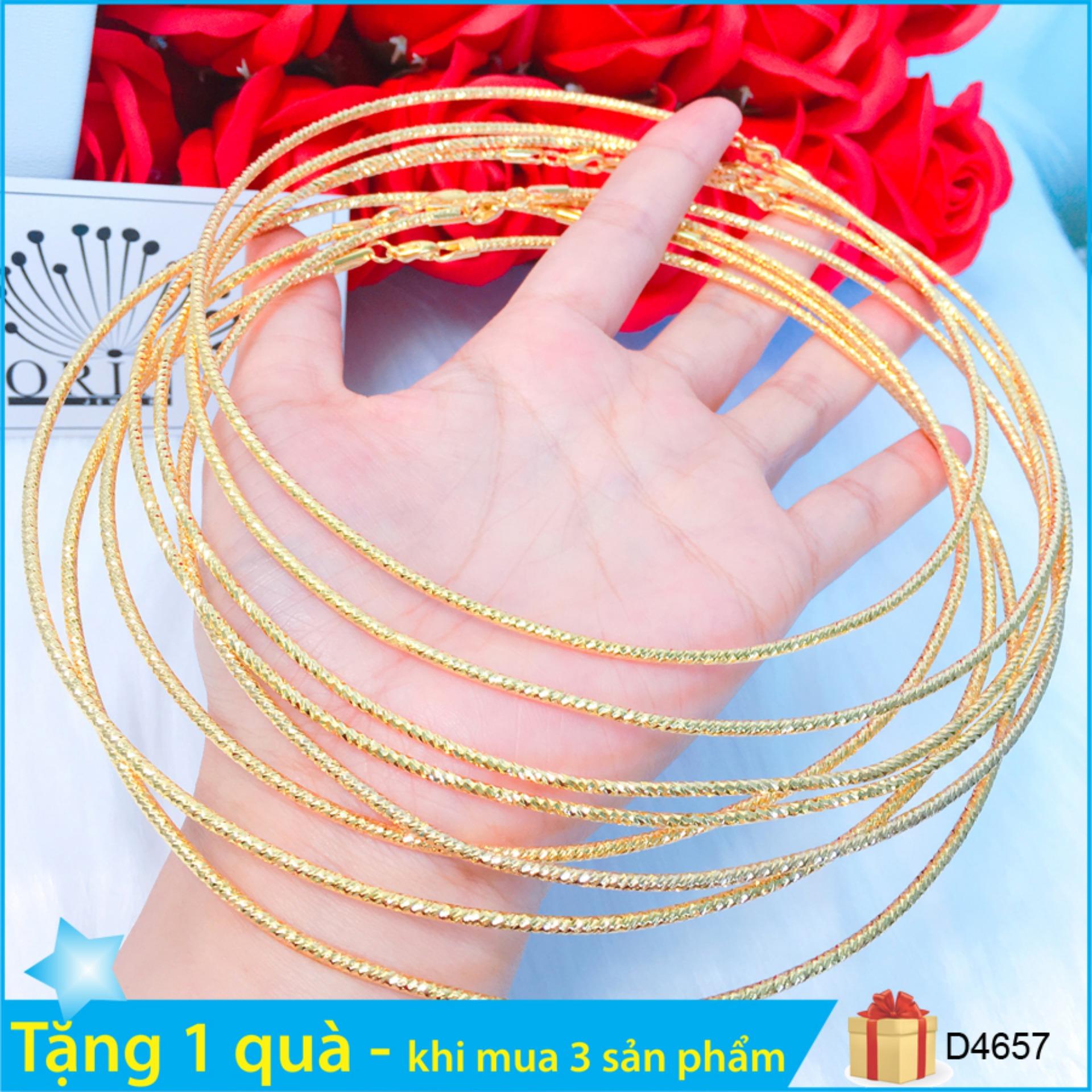 Kiềng cổ, kiềng nhuyễn bền màu thiết kế thời trang Orin D4657