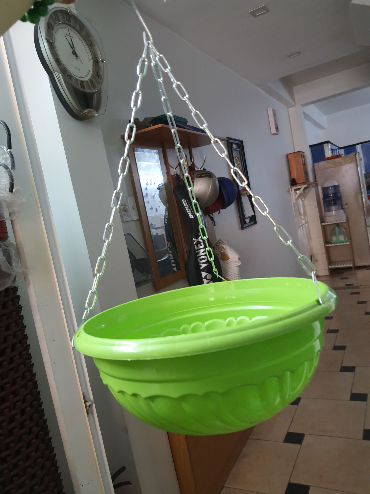 combo 5 chậu treo dây xích đường kính 26cm.