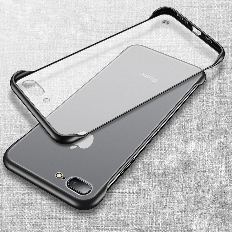 Ốp lưng nhám mờ không bo viền Iphone 7 Plus hạn chế vân tay
