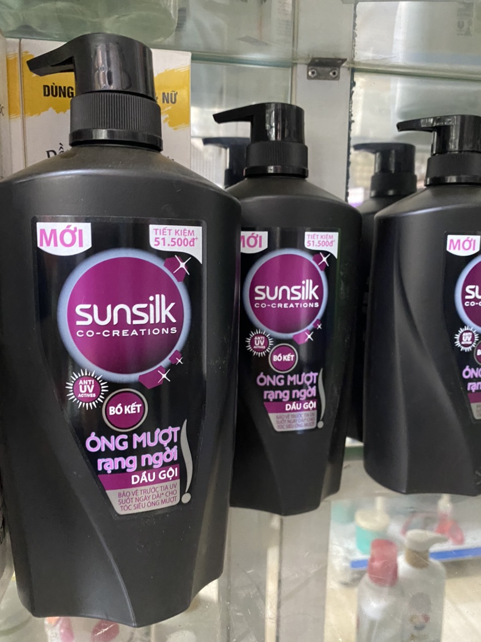 dầu gội sunsilk đen mềm mượt dành cho nữ 900ml
