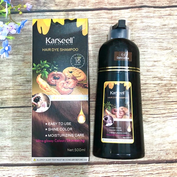 KARSEELL SILVER COOLING SHAMPOO (Brown) 500ML- Bottle