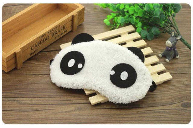 Bịt mắt ngủ hình gấu trúc ( kèm túi nước)