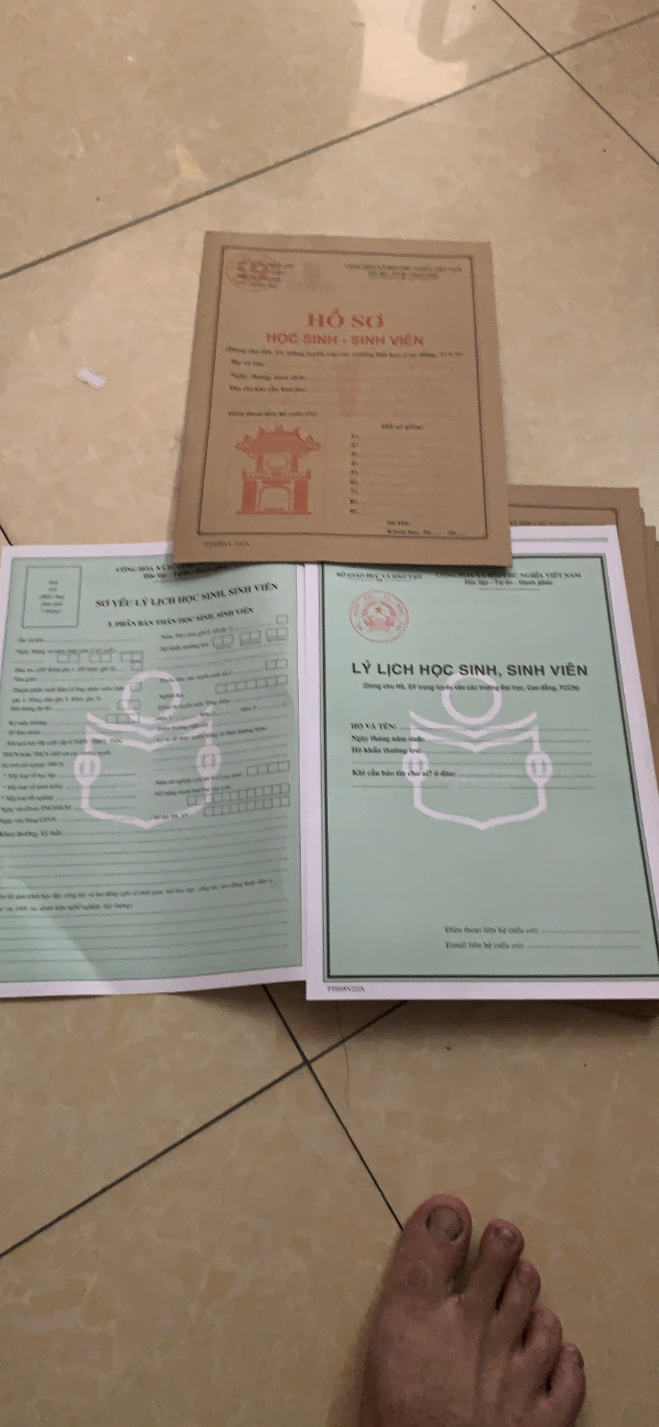 Bộ hồ sơ giành cho học sinh - sinh viên