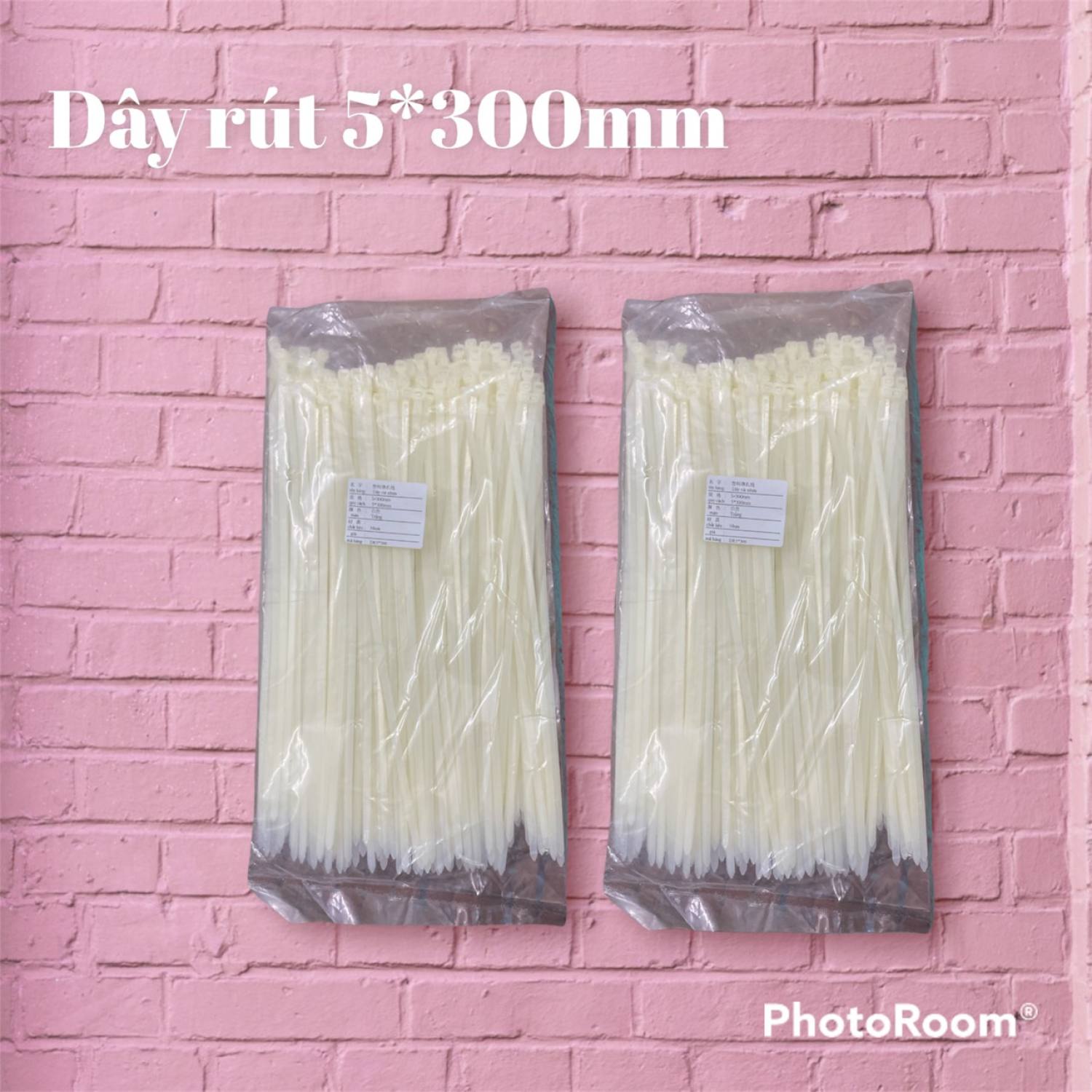 Dây rút nhựa 5*300mm ( ĐÓNG GÓI 1 BỊCH GỒM 250 SỢI DÂY RÚT )