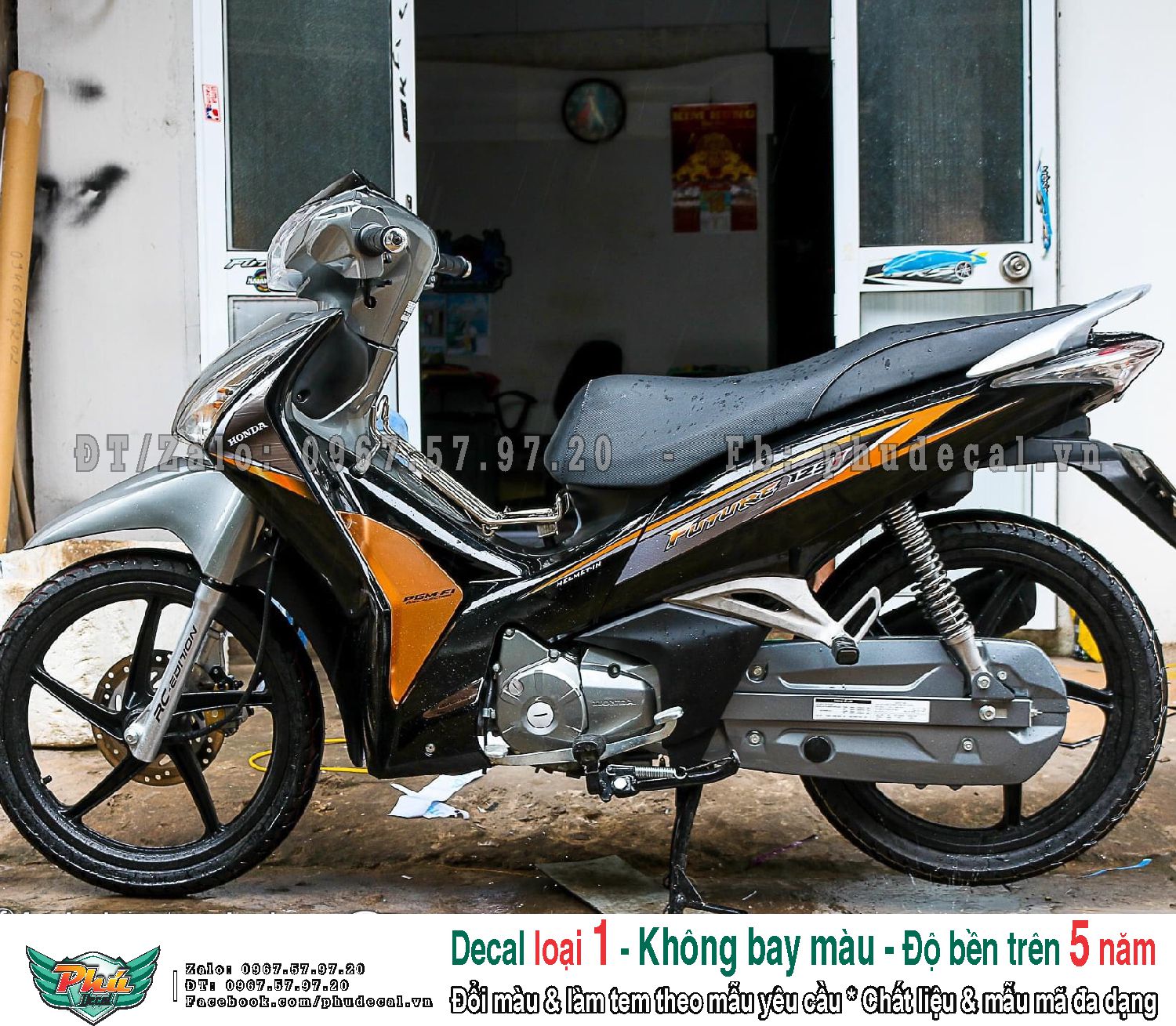Tem rời Future 125i đen cam