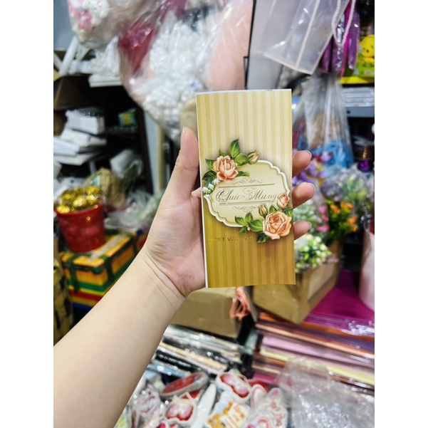 Combo 10 thiệp Chúc mừng - 15x8cm