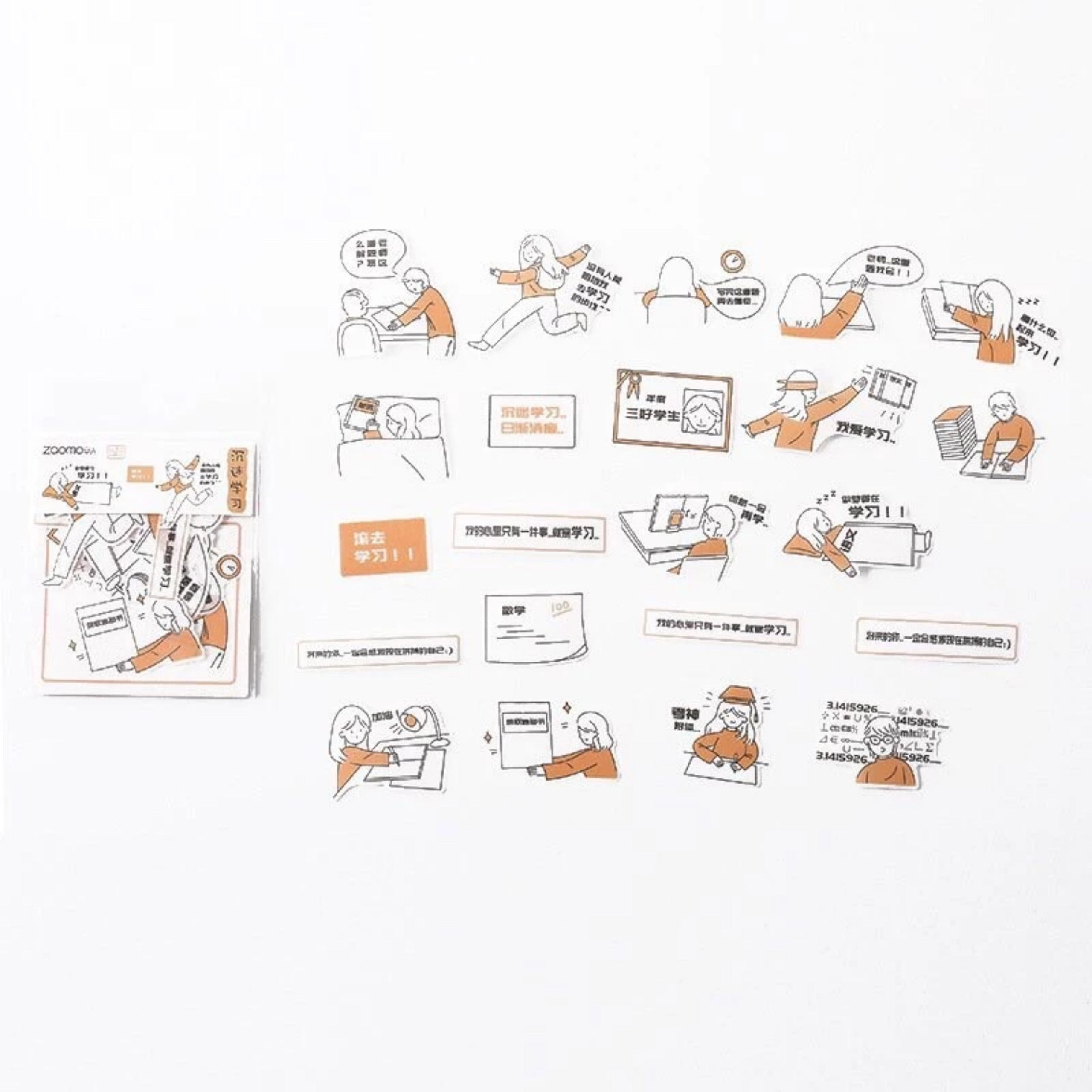 Set 40 Hình Dán Sticker Cuộc Sống Hằng Ngày